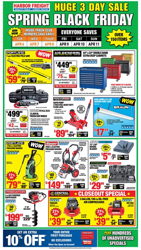 harbor freight spring black friday sale|harbor freight 2024 spring black friday sale.